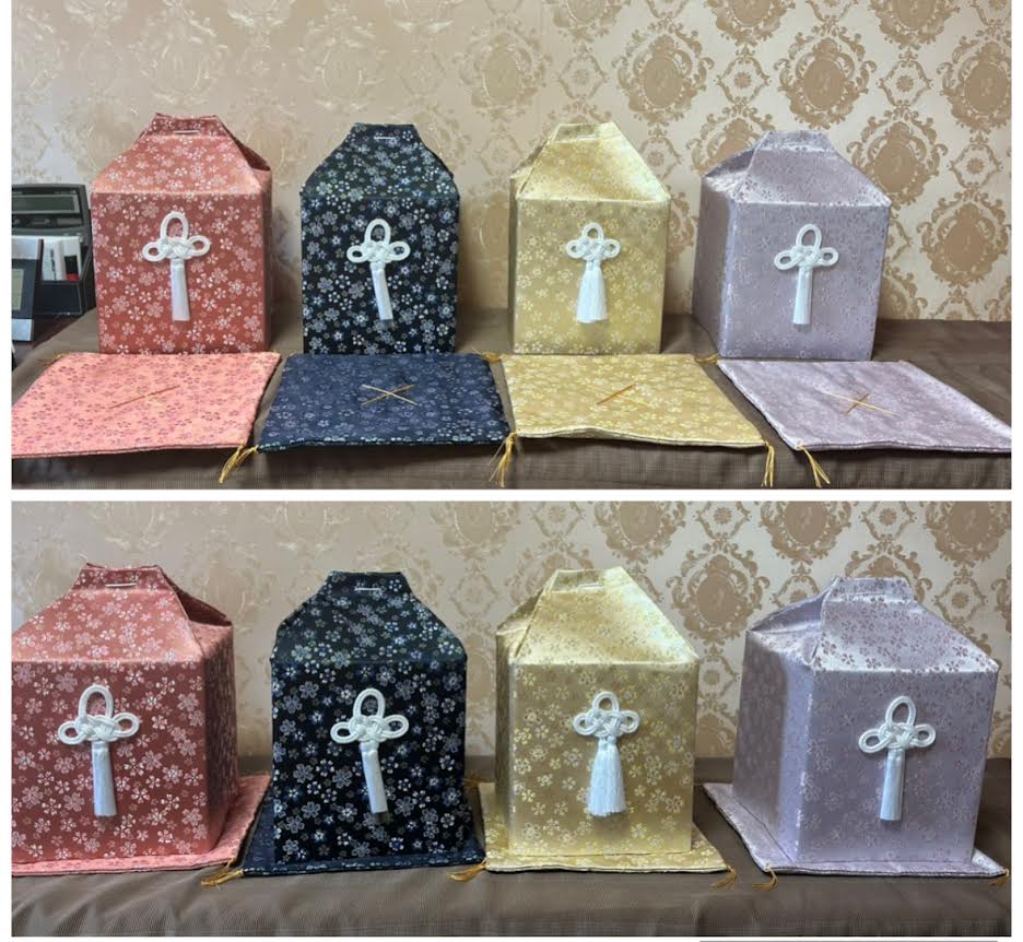 「カノン」シリーズの骨覆い・骨箱座布団入荷！